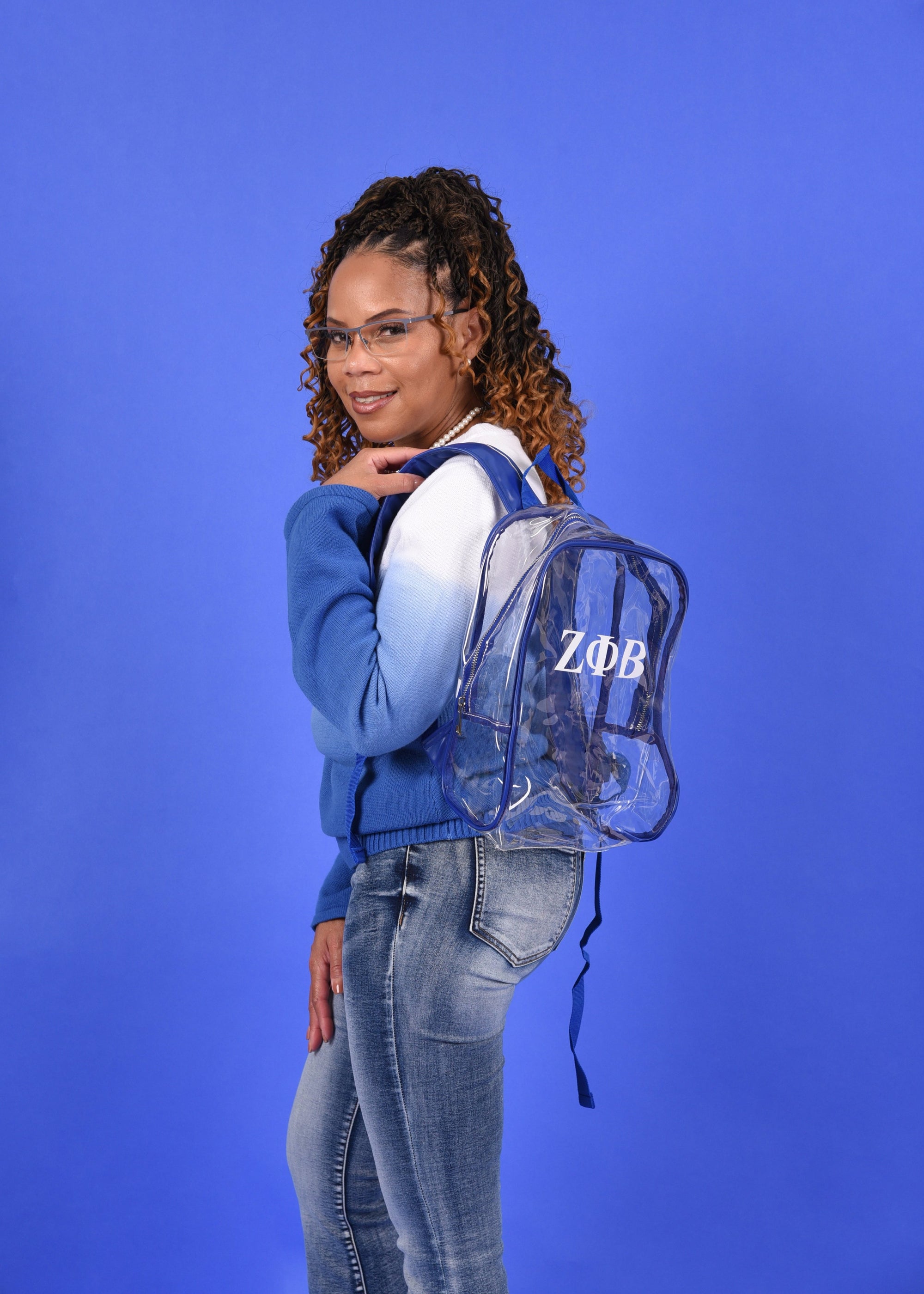 ZPhiB Clear Back Pack