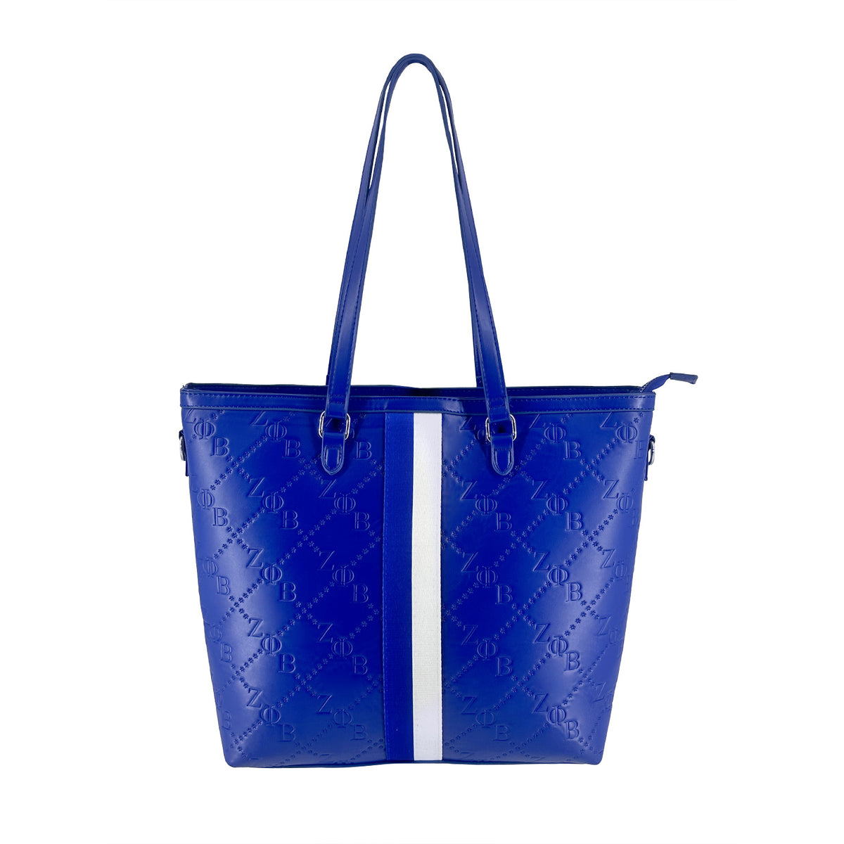 Zeta Embossed Grosgrain Tote