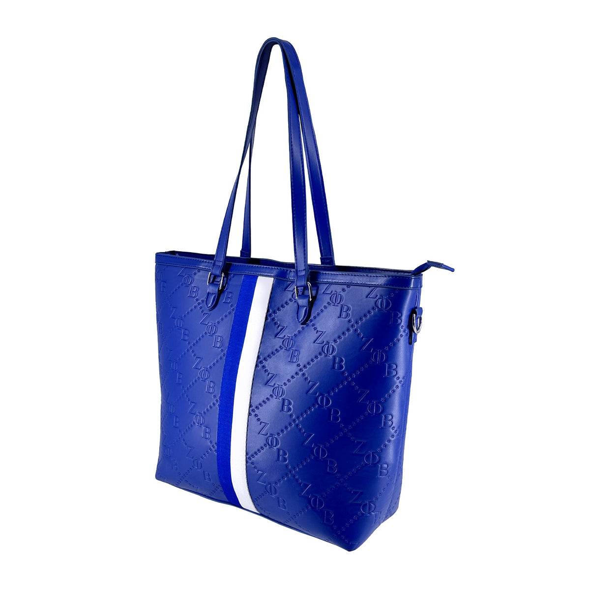 Zeta Embossed Grosgrain Tote