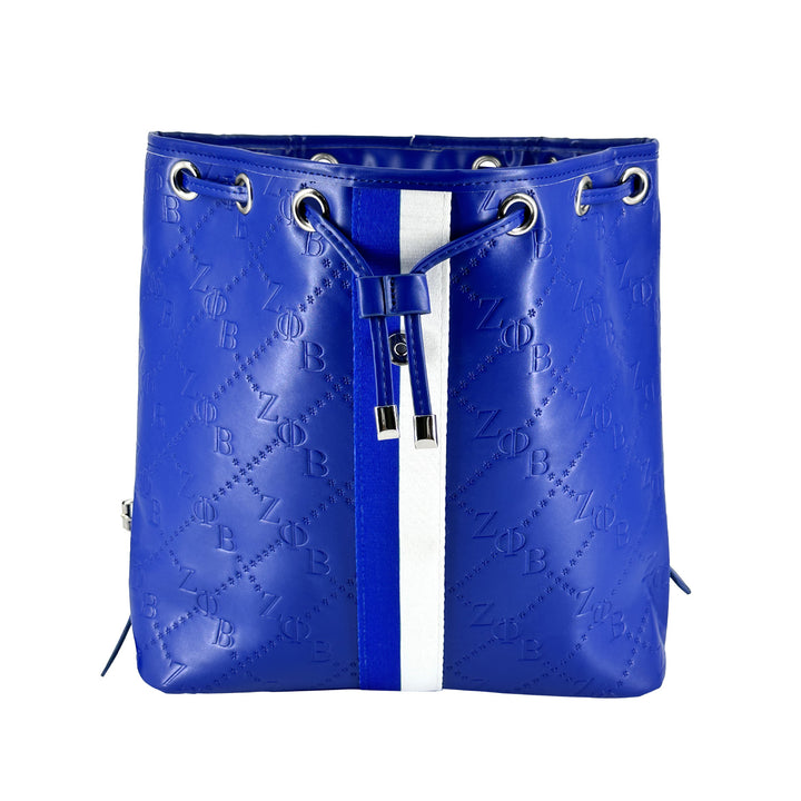 Zeta Embossed Grosgrain Back Pack