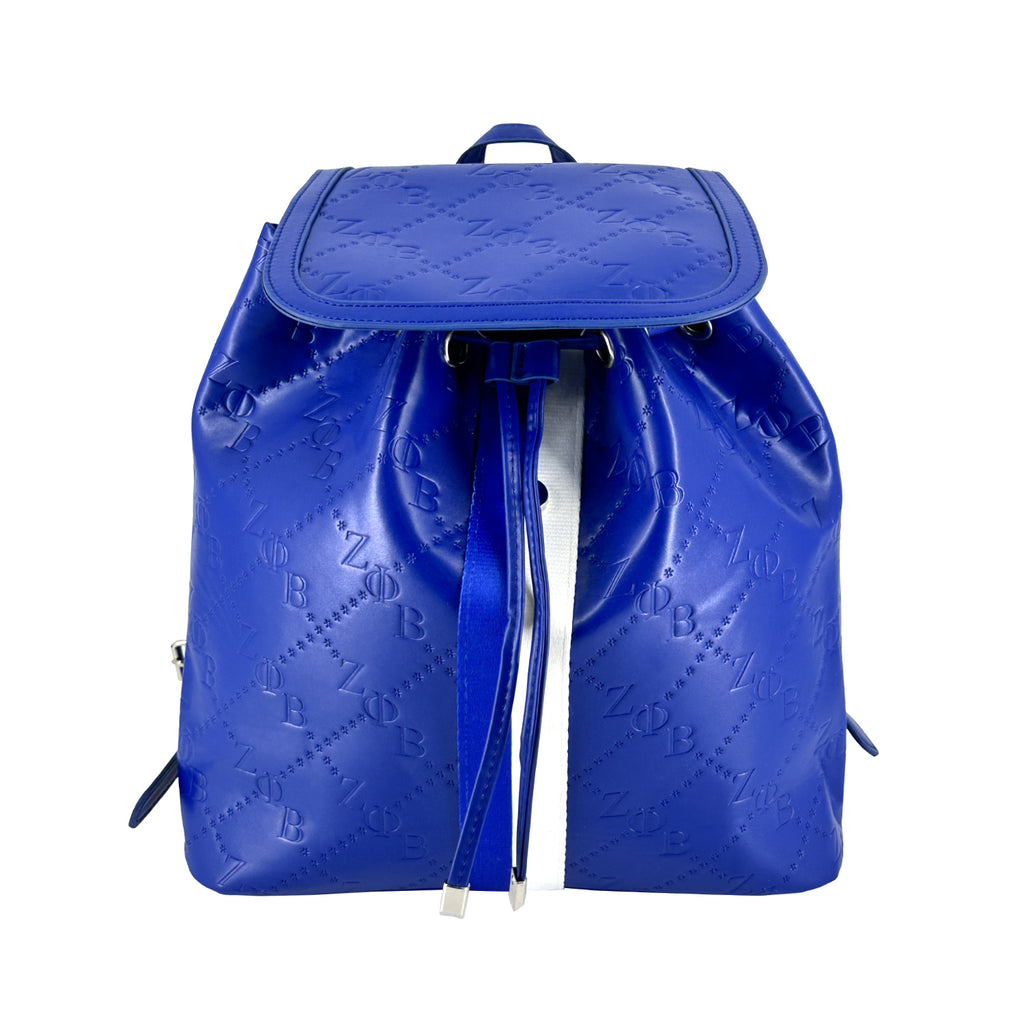 Zeta Embossed Grosgrain Back Pack - Shop1920.com