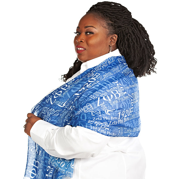 Zeta Signature Scarf (Blue) - Shop1920.com