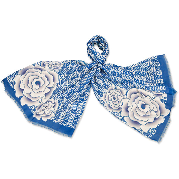 Zeta Seal and Bold Rose Scarf - Shop1920.com