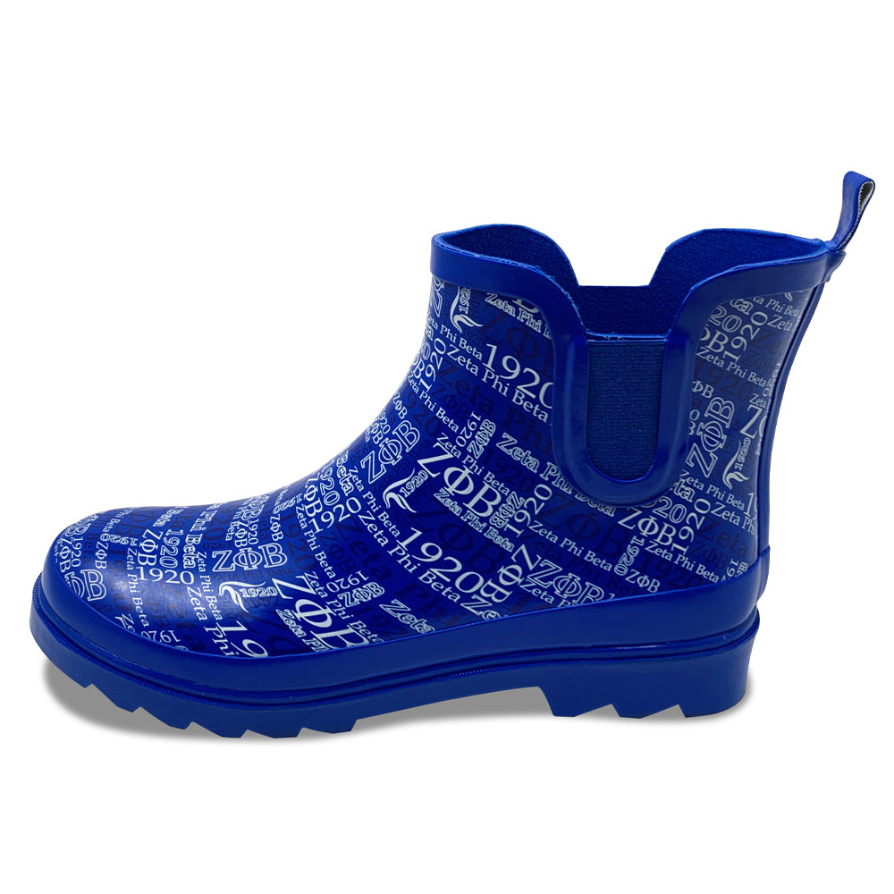 Zeta Phi Beta Rubber Rain Boots/ Galoshes Men's Size 10